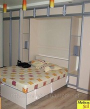 Модульная система для спальни с вертикальной кроватью-трансформер